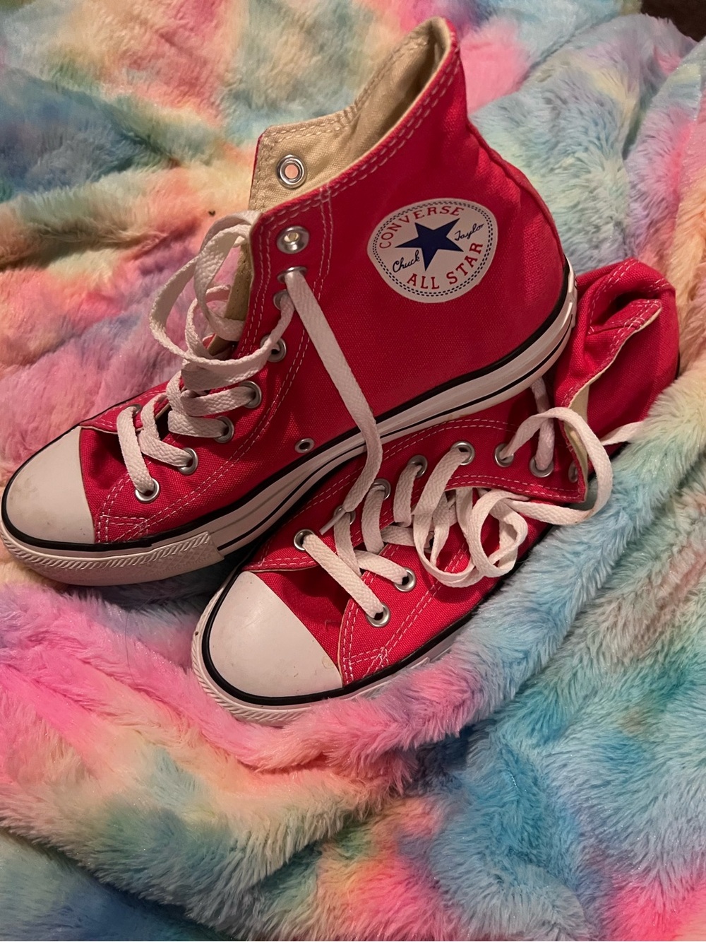 Converse Women’s Chuck Taylor All Star High Top Sneakers - Coral, 9